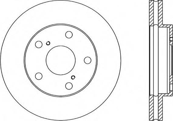 OPEN PARTS BDA155820 гальмівний диск