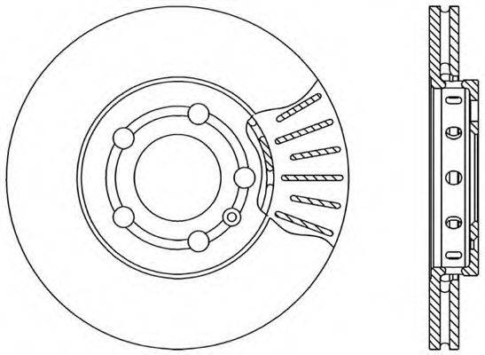 OPEN PARTS BDA173020 гальмівний диск