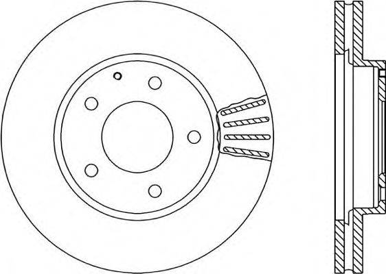 OPEN PARTS BDA177620 гальмівний диск