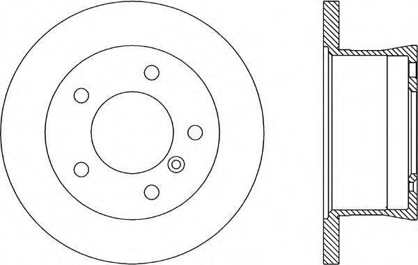 OPEN PARTS BDA178510 гальмівний диск