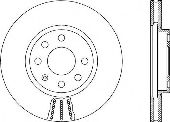 OPEN PARTS BDA188020 гальмівний диск