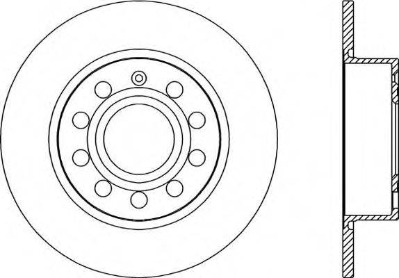 OPEN PARTS BDA202810 гальмівний диск