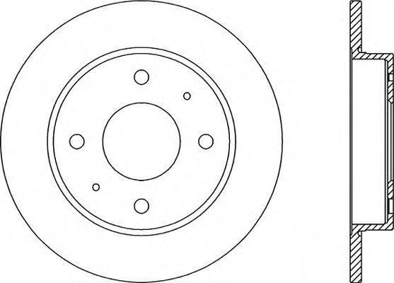 OPEN PARTS BDA203910 гальмівний диск