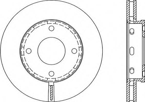 OPEN PARTS BDA205520 гальмівний диск