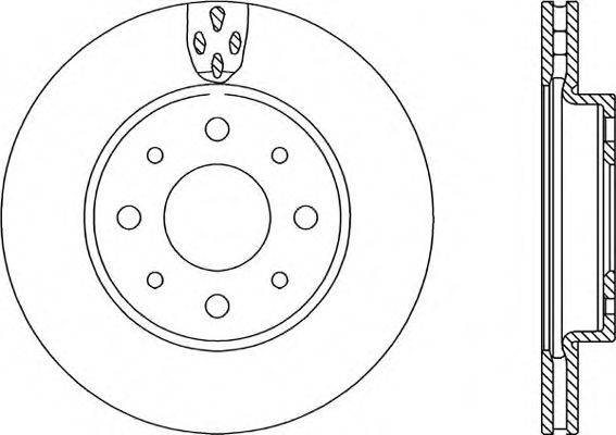 OPEN PARTS BDA223420 гальмівний диск