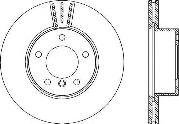 OPEN PARTS BDA227520 гальмівний диск