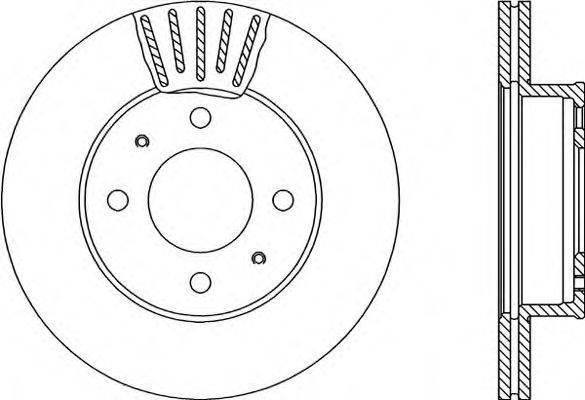 OPEN PARTS BDA228920 гальмівний диск