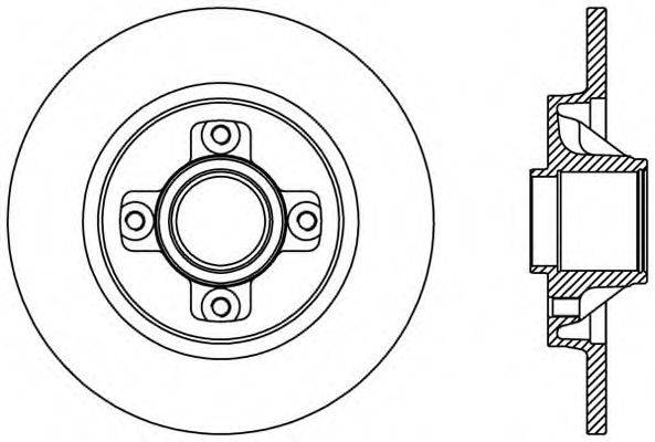 OPEN PARTS BDA238710 гальмівний диск