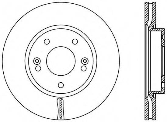 OPEN PARTS BDA244320 гальмівний диск