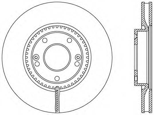 OPEN PARTS BDA247720 гальмівний диск