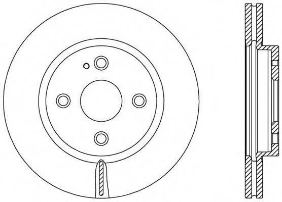 OPEN PARTS BDA249020 гальмівний диск