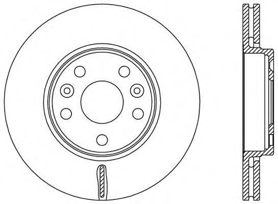 OPEN PARTS BDA252820 гальмівний диск