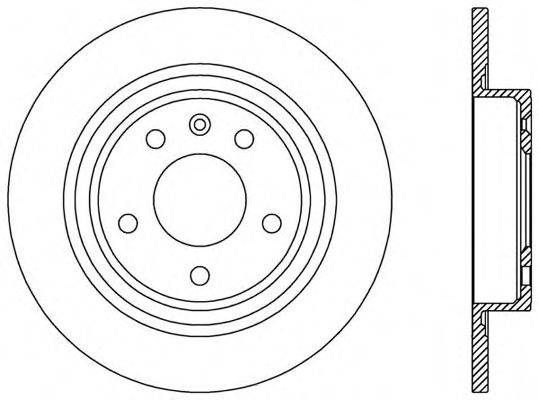 OPEN PARTS BDA253810 гальмівний диск