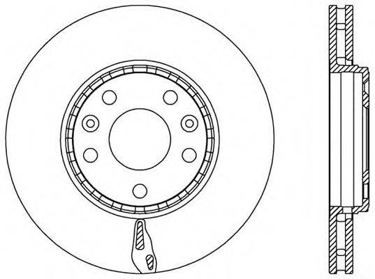 OPEN PARTS BDA254620 гальмівний диск