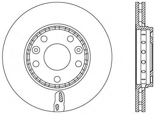 OPEN PARTS BDA254820 гальмівний диск