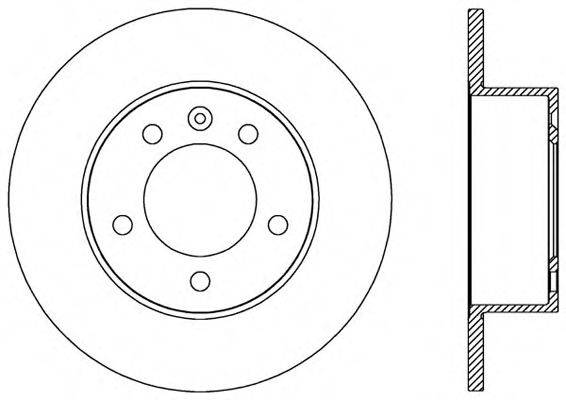 OPEN PARTS BDA258910 гальмівний диск