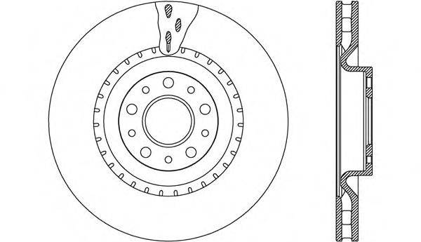 OPEN PARTS BDA263420 гальмівний диск