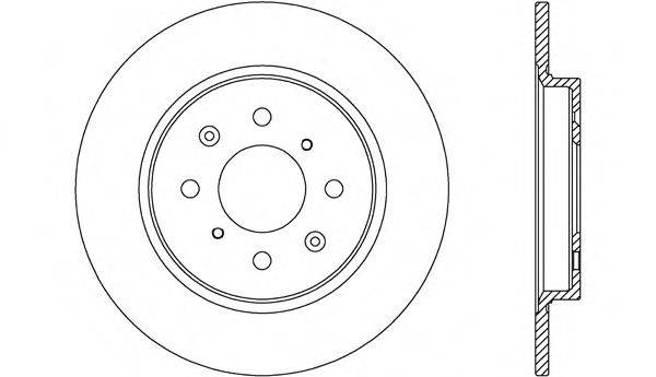 OPEN PARTS BDA263810 гальмівний диск