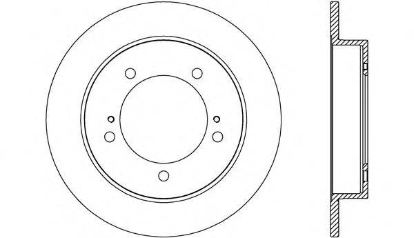 OPEN PARTS BDA270710 гальмівний диск