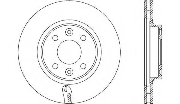 OPEN PARTS BDA271720 гальмівний диск