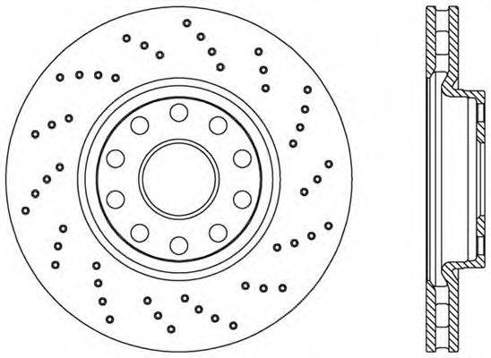 OPEN PARTS BDRS123325 гальмівний диск