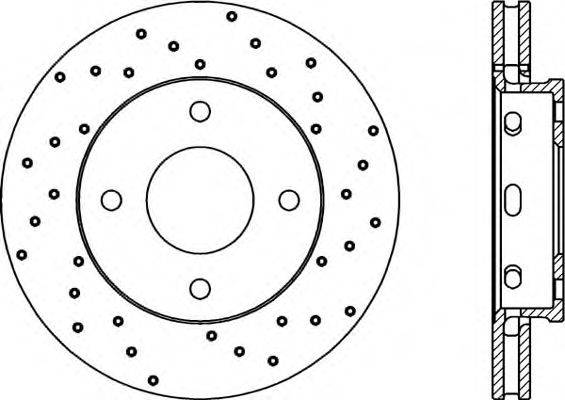 OPEN PARTS BDRS205525 гальмівний диск