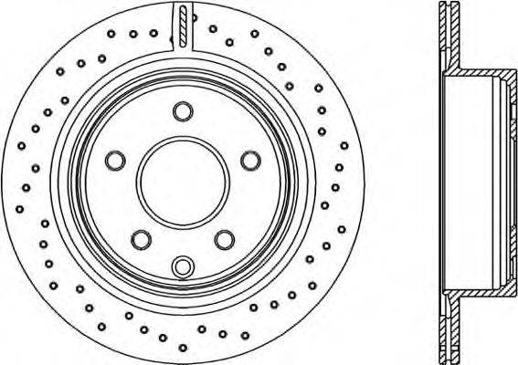 OPEN PARTS BDRS220825 гальмівний диск