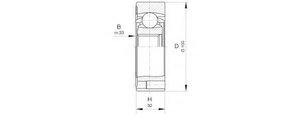 OPEN PARTS CVJ541120 Шарнірний комплект, приводний вал