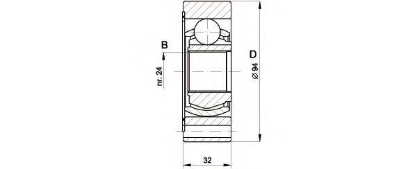 OPEN PARTS CVJ541620 Шарнірний комплект, приводний вал