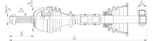 OPEN PARTS DRS601000 Приводний вал