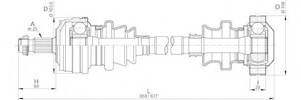 OPEN PARTS DRS618500 Приводний вал