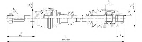 OPEN PARTS DRS619000 Приводний вал