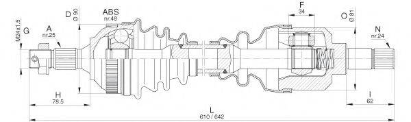 OPEN PARTS DRS627200 Приводний вал