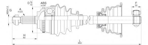 OPEN PARTS DRS628900 Приводний вал