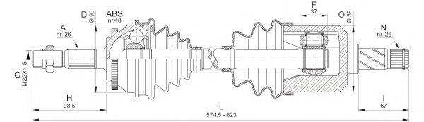 OPEN PARTS DRS632700 Приводний вал