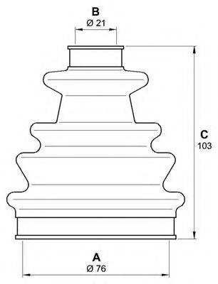 OPEN PARTS SJK700600 Комплект пильника, приводний вал