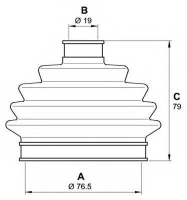 OPEN PARTS SJK701500 Комплект пильника, приводний вал