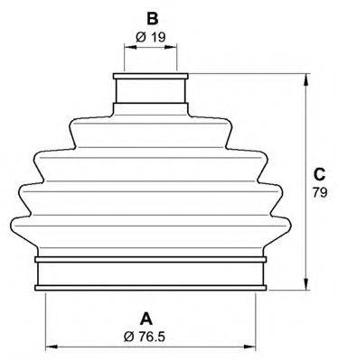 OPEN PARTS SJK702200 Комплект пильника, приводний вал