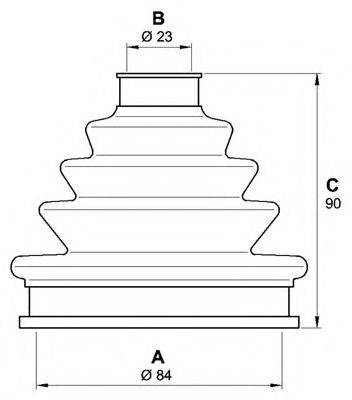 OPEN PARTS SJK705900 Комплект пильника, приводний вал