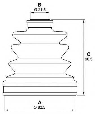 OPEN PARTS SJK706400 Комплект пильника, приводний вал