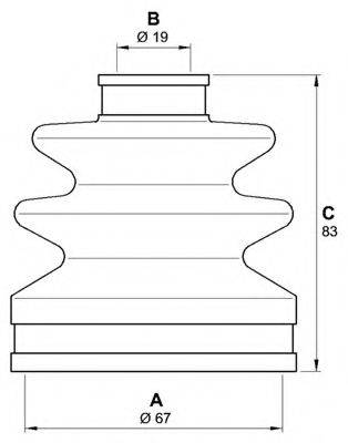 OPEN PARTS SJK710200 Комплект пильника, приводний вал