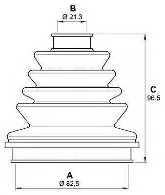 OPEN PARTS SJK716200 Комплект пильника, приводний вал