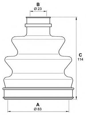 OPEN PARTS SJK719200 Комплект пильника, приводний вал