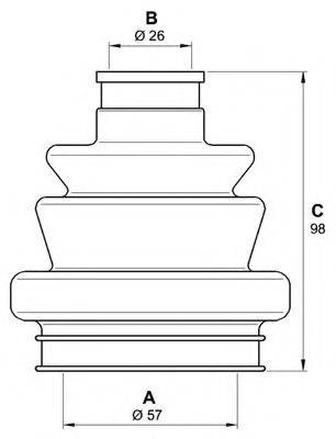 OPEN PARTS SJK721500 Комплект пильника, приводний вал