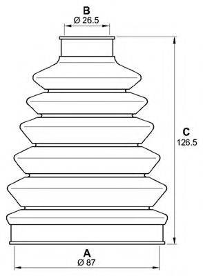 OPEN PARTS SJK725700 Комплект пильника, приводний вал