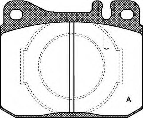 OPEN PARTS BPA001040 Комплект гальмівних колодок, дискове гальмо