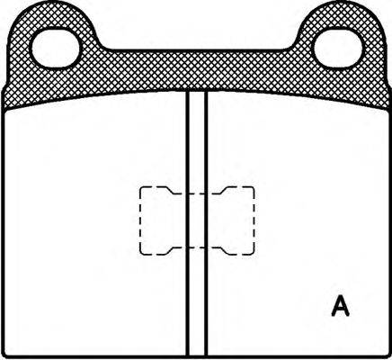 OPEN PARTS BPA001700 Комплект гальмівних колодок, дискове гальмо