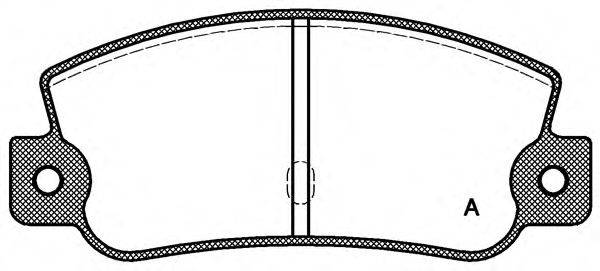 OPEN PARTS BPA002530 Комплект гальмівних колодок, дискове гальмо