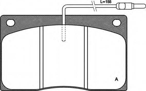 OPEN PARTS BPA004402 Комплект гальмівних колодок, дискове гальмо