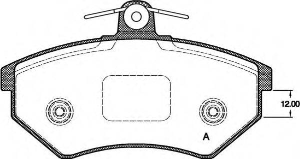 OPEN PARTS BPA013440 Комплект гальмівних колодок, дискове гальмо